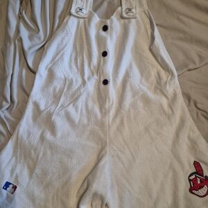 Mlb Cleveland Indians Button-Accent Overalls